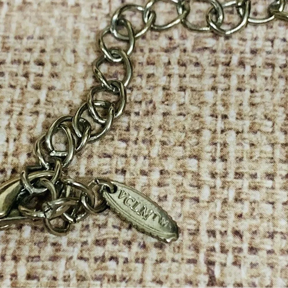 VCLM Silver Oval Necklace